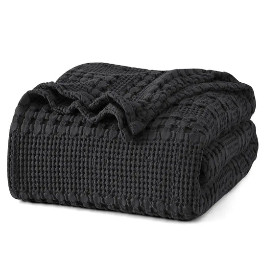 Silkara™ Cotton Weave Waffle Blanket